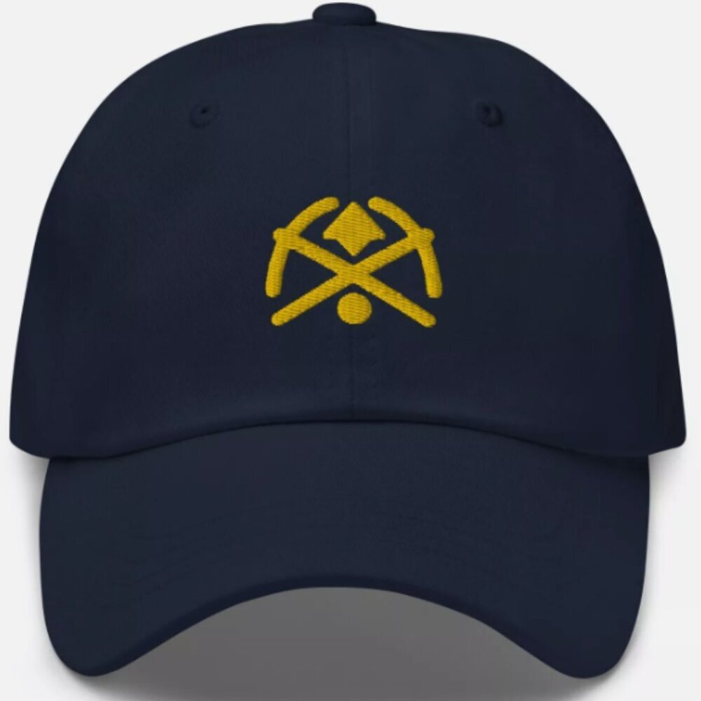 Denver Nuggets Retro Minimalist Design Embroidered Dad Cap Basketball Hat